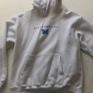 Boyslie boys lie, white hoodie